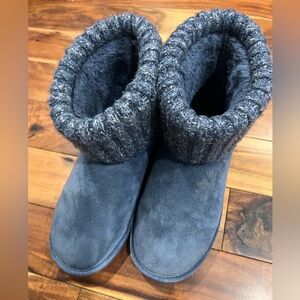 Lamo Electric Blue Boots 9 Cozy Slippers Winter